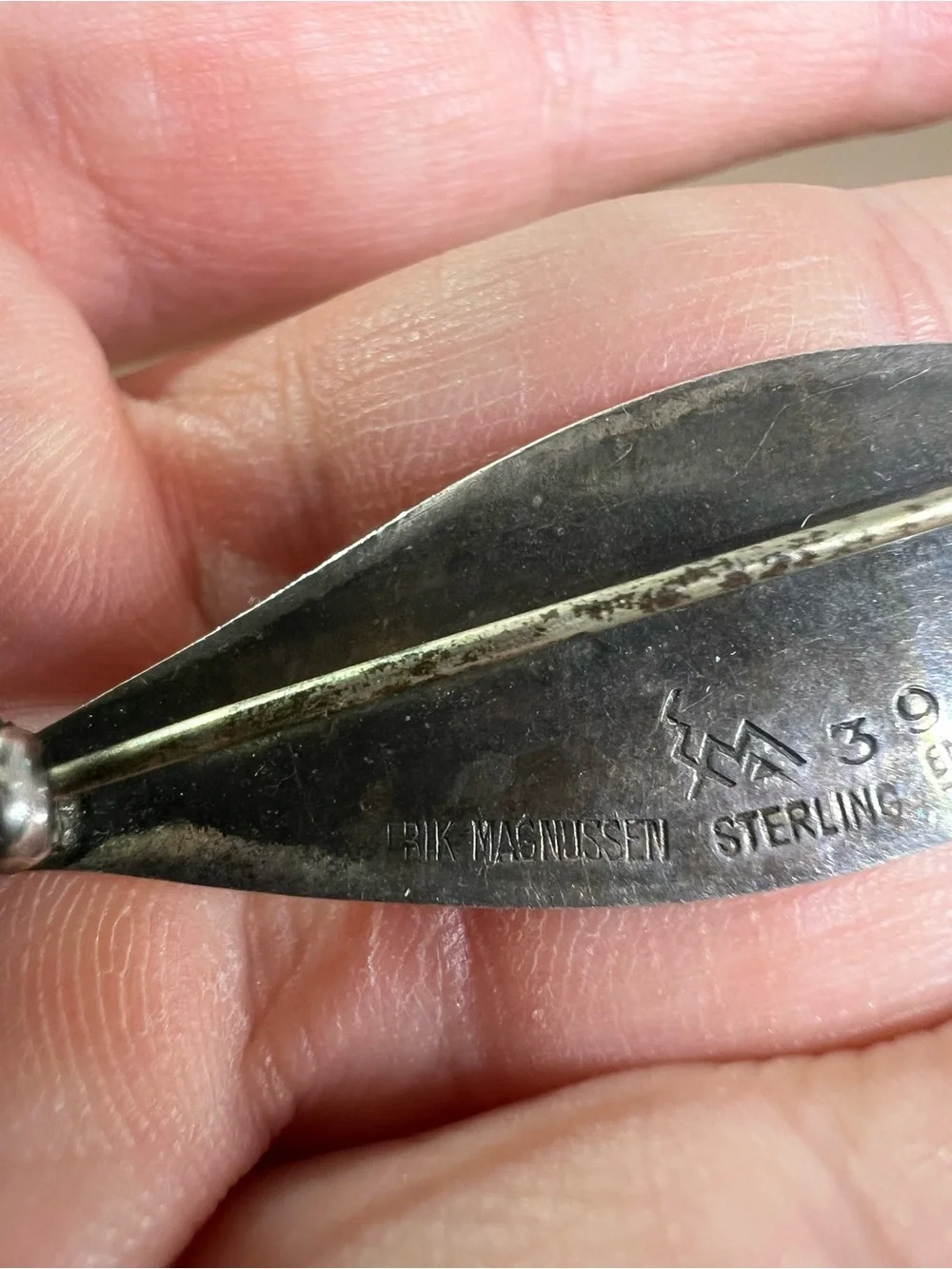Vintage Sterling Erik Magnussen 1950s Enamel Fish Brooch